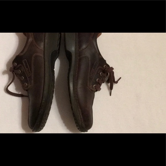Men’s ECCO Brown Lace Ups sz 9-1/2 - Picture 5 of 12